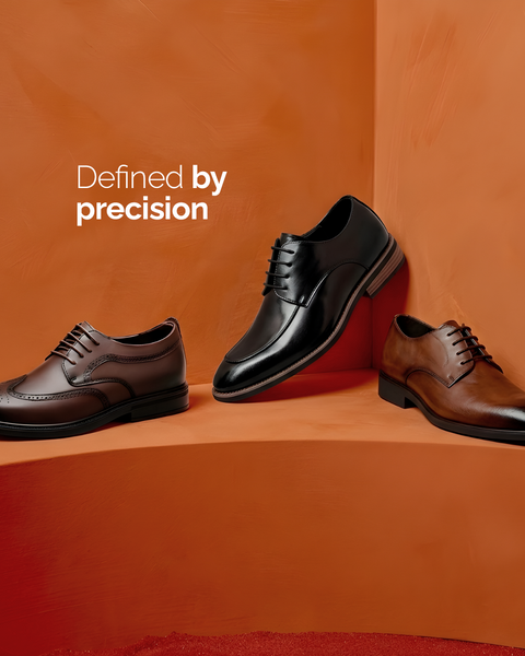 Modern Elevation men's shoes shown for a guide to sizing and fit in height-increasing footwear.