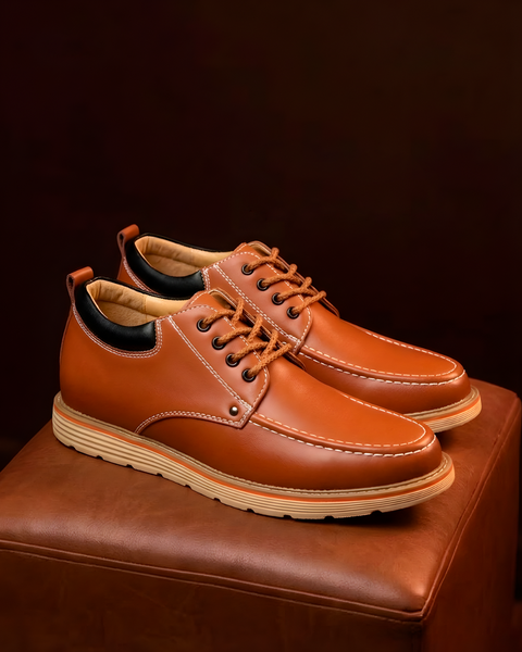 Men's dress shoes from Modern Elevation suited to reunions and milestone celebrations, offering a discreet height boost.