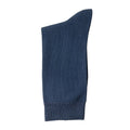 The Essential Dress Sock in blue, shown flat on a white background