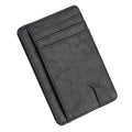 The Modern Cardholder in black with multiple card slots and a slim profile.
