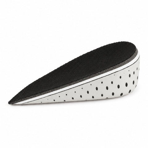 The Modern Insole black and white height increasing insole with a discreet height boost and breathable perforated side design